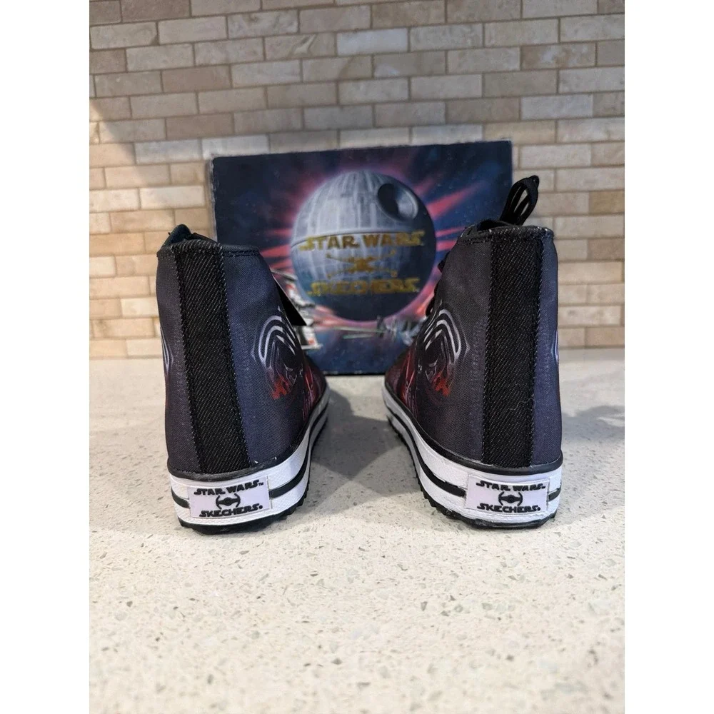 Skechers Star Wars Legacy Vulc Galactic Ruler High Top Shoes, Black/Red nib